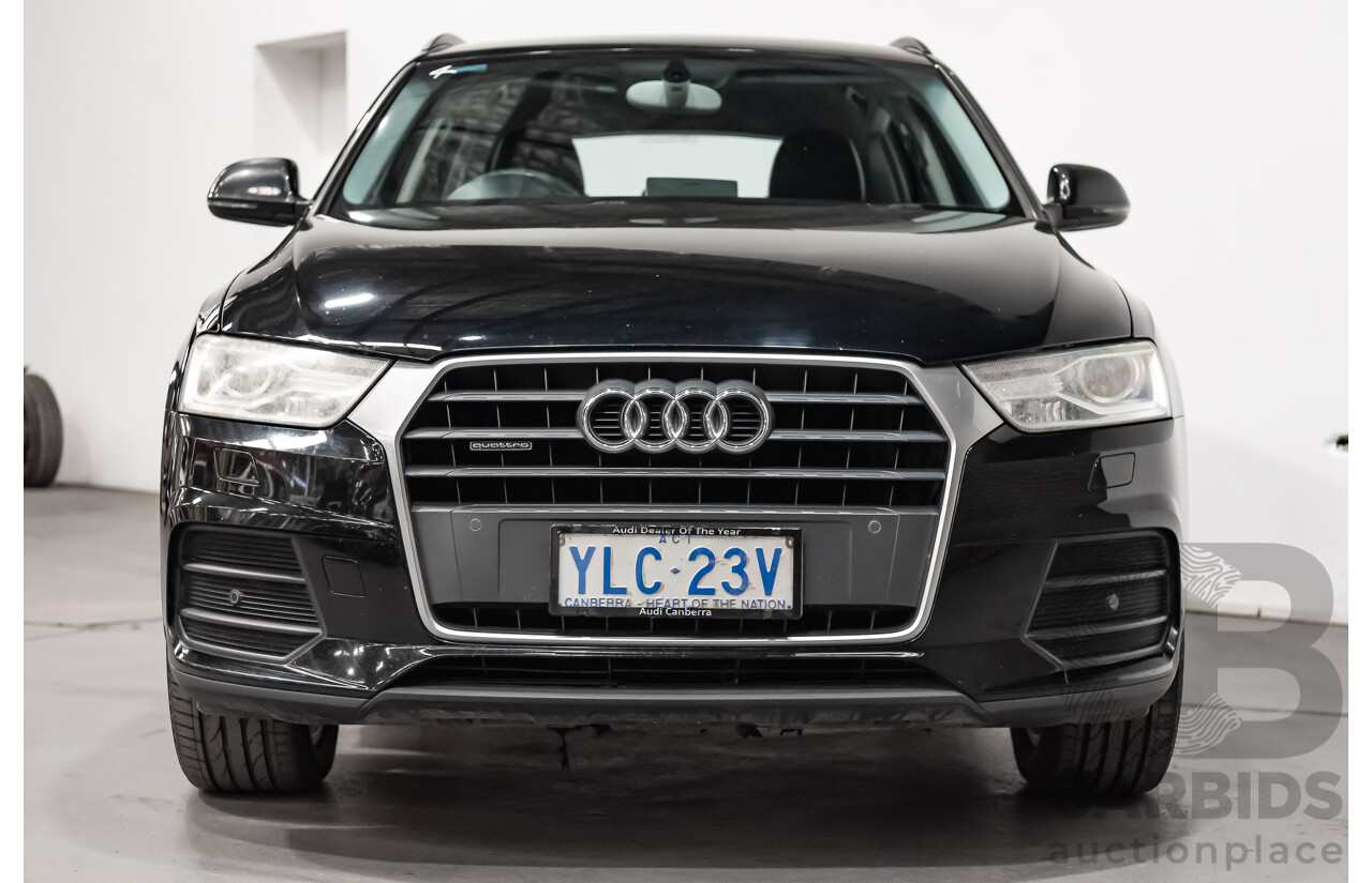 7/2015 Audi Q3 2.0 TDI Quattro (AWD) 8U MY15 4d Wagon Black Turbo Diesel 2.0L