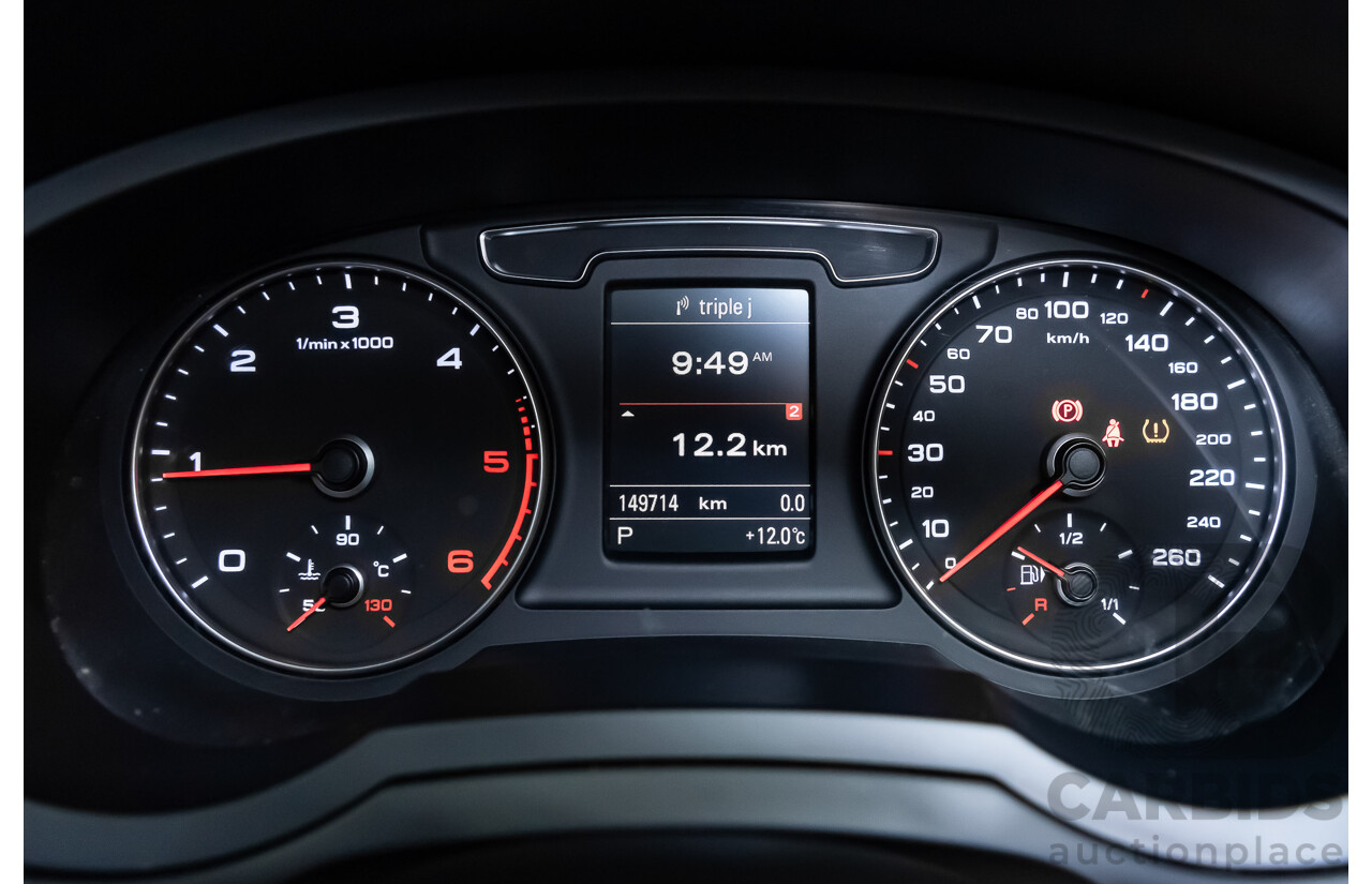 7/2015 Audi Q3 2.0 TDI Quattro (AWD) 8U MY15 4d Wagon Black Turbo Diesel 2.0L