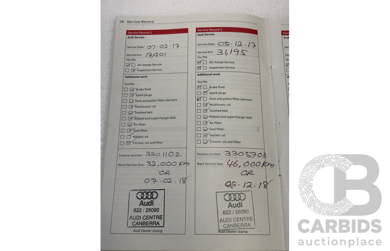 7/2015 Audi Q3 2.0 TDI Quattro (AWD) 8U MY15 4d Wagon Black Turbo Diesel 2.0L