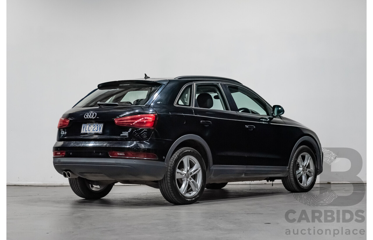7/2015 Audi Q3 2.0 TDI Quattro (AWD) 8U MY15 4d Wagon Black Turbo Diesel 2.0L
