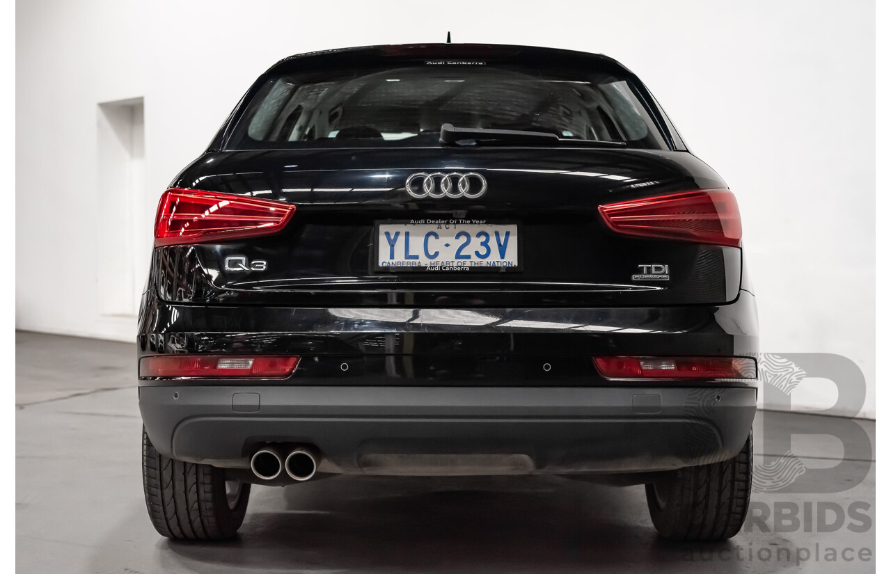 7/2015 Audi Q3 2.0 TDI Quattro (AWD) 8U MY15 4d Wagon Black Turbo Diesel 2.0L