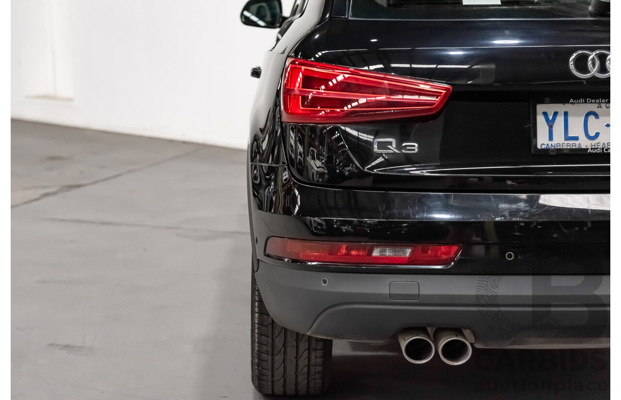 7/2015 Audi Q3 2.0 TDI Quattro (AWD) 8U MY15 4d Wagon Black Turbo Diesel 2.0L