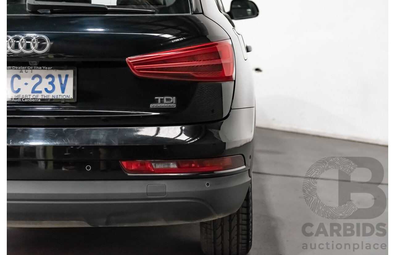 7/2015 Audi Q3 2.0 TDI Quattro (AWD) 8U MY15 4d Wagon Black Turbo Diesel 2.0L