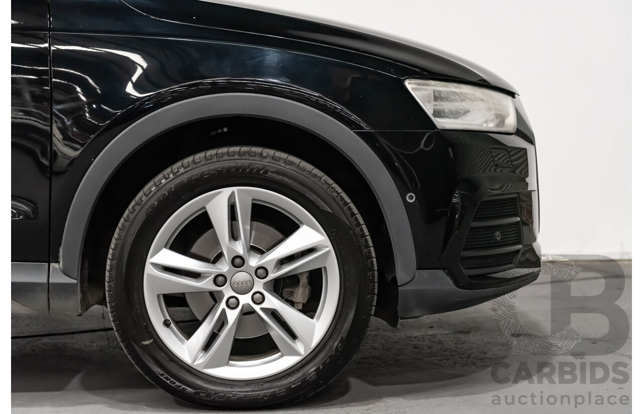7/2015 Audi Q3 2.0 TDI Quattro (AWD) 8U MY15 4d Wagon Black Turbo Diesel 2.0L