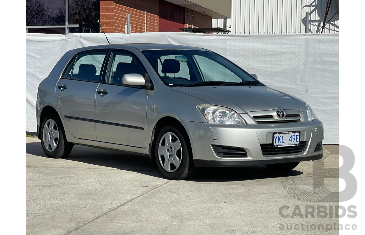 3/2006 Toyota Corolla Ascent SECA ZZE122R MY06 5d Hatchback Silver 1.8L