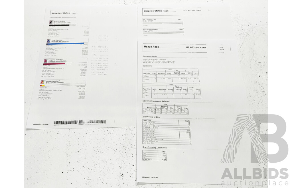 HP (B5L06A) OfficeJet Enterprise Color MFP X585 Colour Inkjet Printer