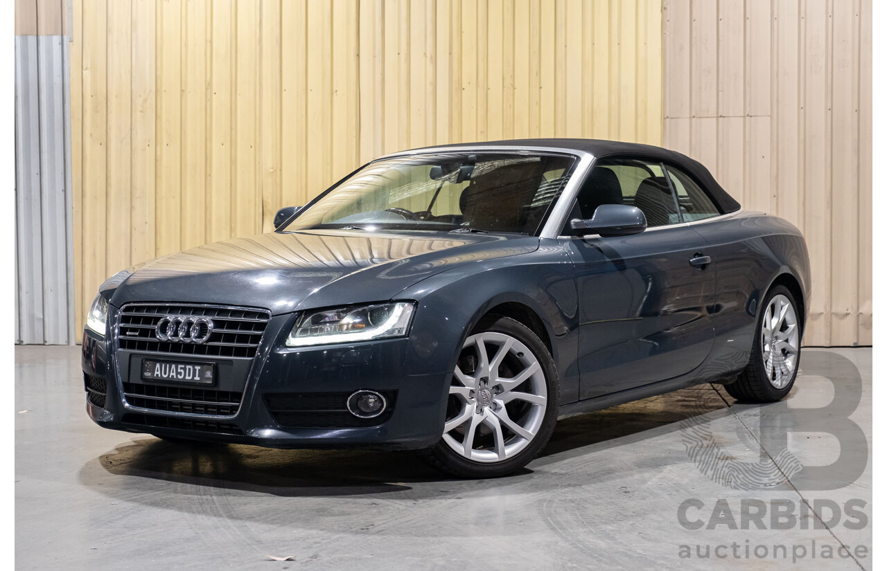 5/2011 Audi A5 2.0 TFSI Quattro (AWD) 8T MY11 2d Cabriolet Grey Turbo 2.0L