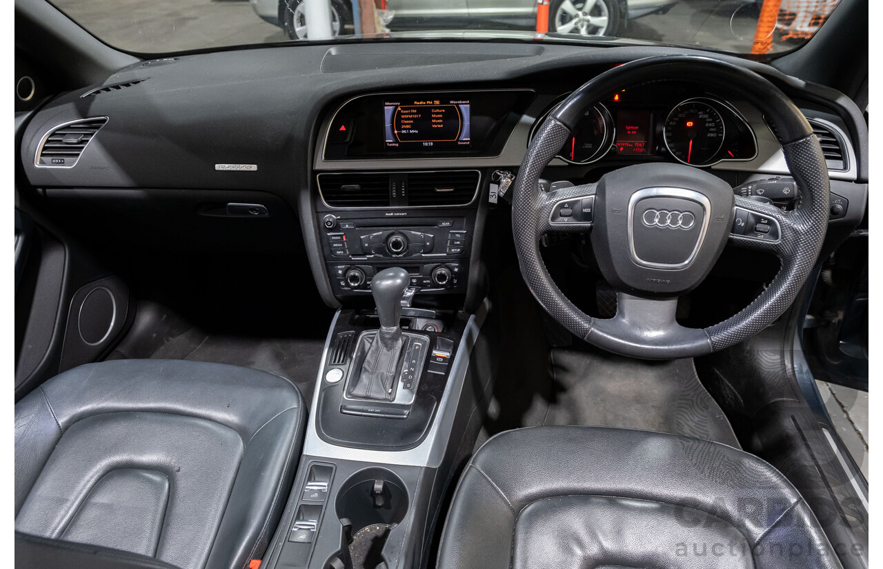 5/2011 Audi A5 2.0 TFSI Quattro (AWD) 8T MY11 2d Cabriolet Grey Turbo 2.0L