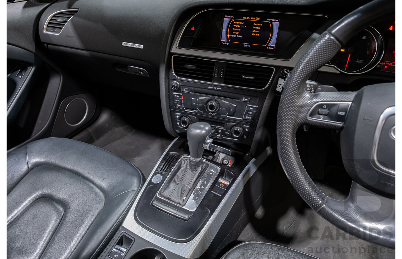 5/2011 Audi A5 2.0 TFSI Quattro (AWD) 8T MY11 2d Cabriolet Grey Turbo 2.0L