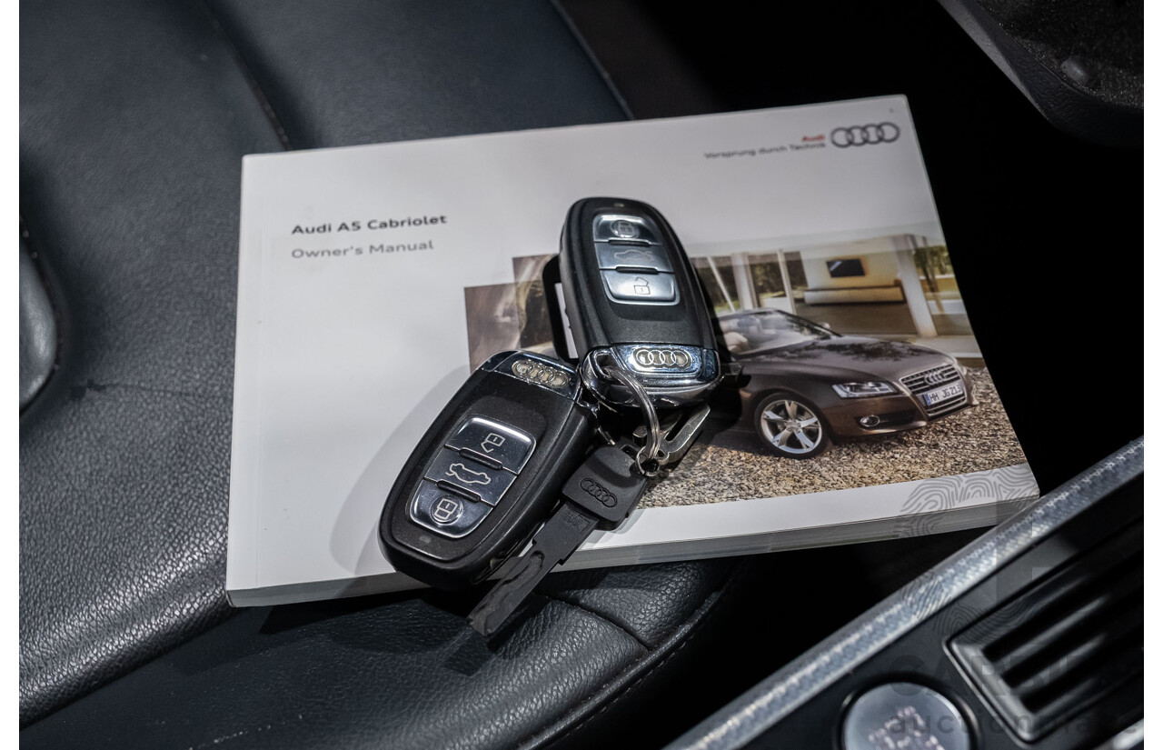 5/2011 Audi A5 2.0 TFSI Quattro (AWD) 8T MY11 2d Cabriolet Grey Turbo 2.0L