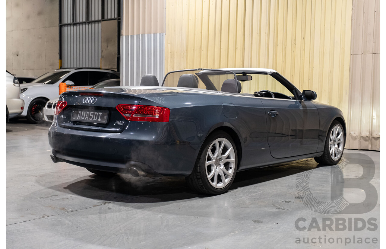 5/2011 Audi A5 2.0 TFSI Quattro (AWD) 8T MY11 2d Cabriolet Grey Turbo 2.0L