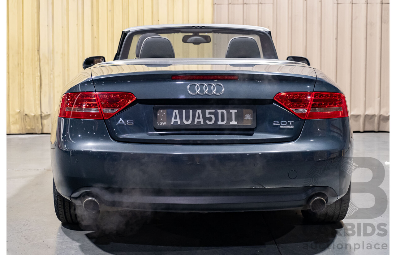 5/2011 Audi A5 2.0 TFSI Quattro (AWD) 8T MY11 2d Cabriolet Grey Turbo 2.0L