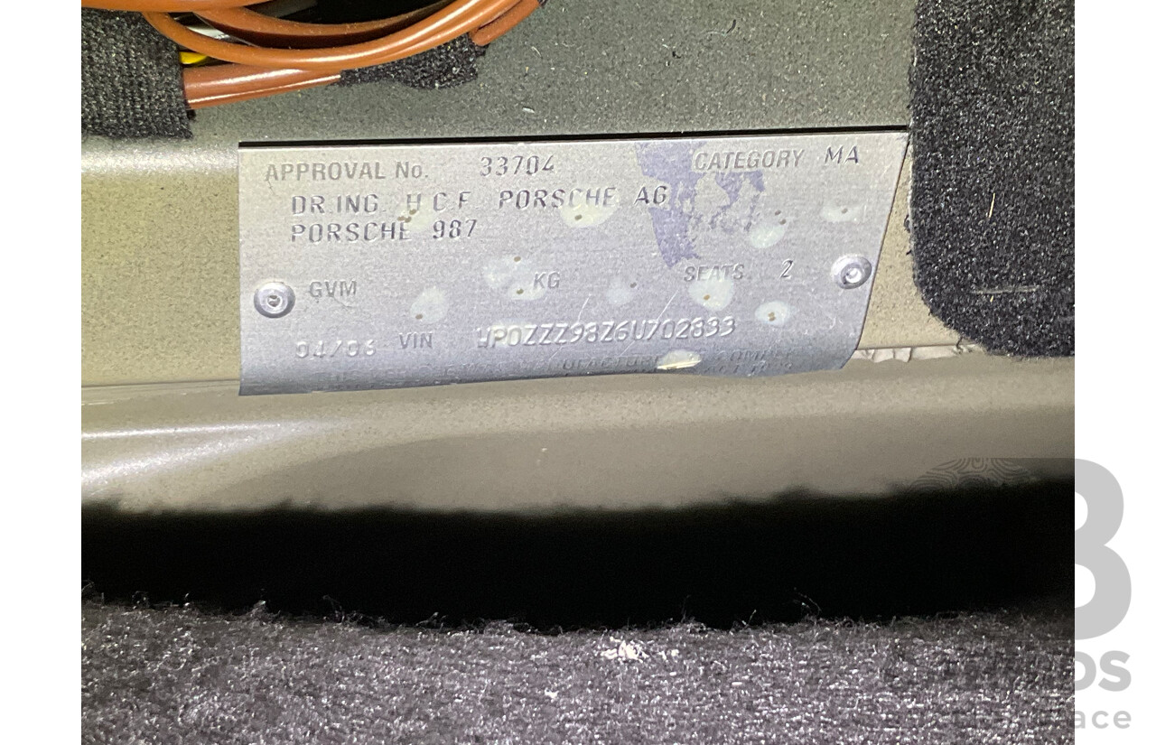 4/2006 Porsche Boxster 987 2d Roadster Lapis Blue 2.7L