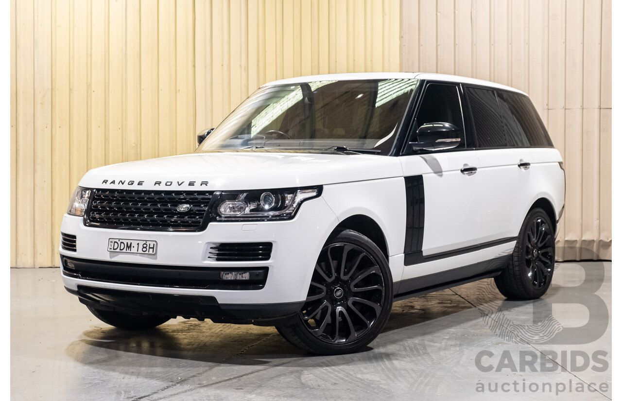 9/2015 Land Rover Range Rover Vogue SDV8 LG MY15.5 4d Wagon White Turbo Diesel V8 4.4L