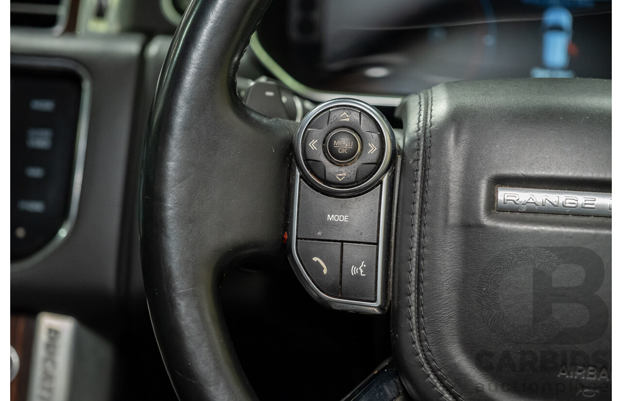 9/2015 Land Rover Range Rover Vogue SDV8 LG MY15.5 4d Wagon White Turbo Diesel V8 4.4L