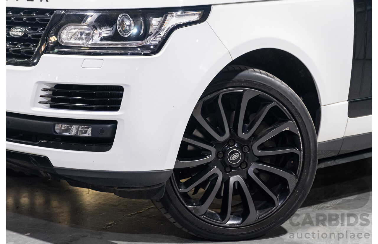 9/2015 Land Rover Range Rover Vogue SDV8 LG MY15.5 4d Wagon White Turbo Diesel V8 4.4L