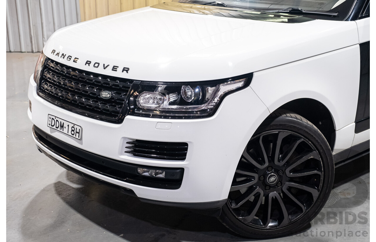 9/2015 Land Rover Range Rover Vogue SDV8 LG MY15.5 4d Wagon White Turbo Diesel V8 4.4L