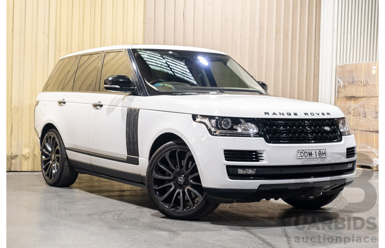 9/2015 Land Rover Range Rover Vogue SDV8 LG MY15.5 4d Wagon White Turbo Diesel V8 4.4L