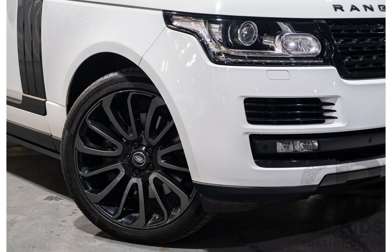 9/2015 Land Rover Range Rover Vogue SDV8 LG MY15.5 4d Wagon White Turbo Diesel V8 4.4L