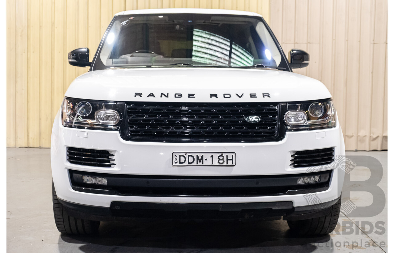 9/2015 Land Rover Range Rover Vogue SDV8 LG MY15.5 4d Wagon White Turbo Diesel V8 4.4L