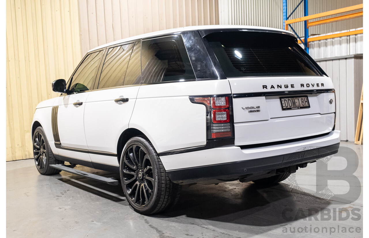 9/2015 Land Rover Range Rover Vogue SDV8 LG MY15.5 4d Wagon White Turbo Diesel V8 4.4L