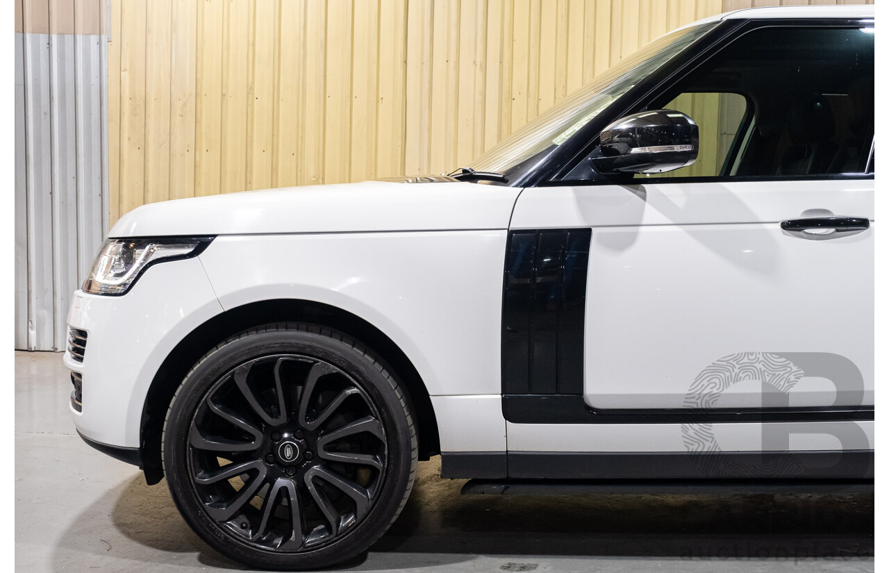 9/2015 Land Rover Range Rover Vogue SDV8 LG MY15.5 4d Wagon White Turbo Diesel V8 4.4L