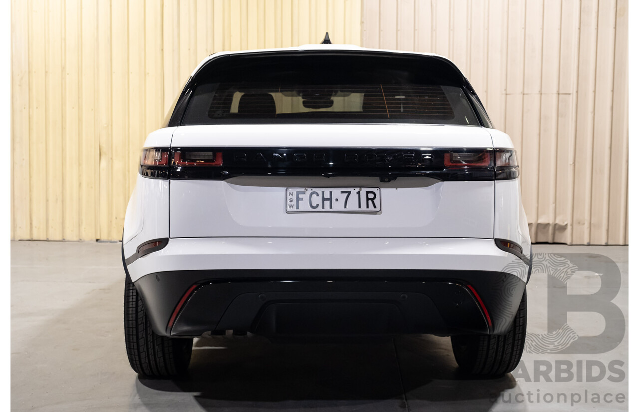 09/2017 Land Rover Range Rover Velar D180 (AWD) L560 MY18 5d Wagon Polaris White Turbo Diesel 2.0L