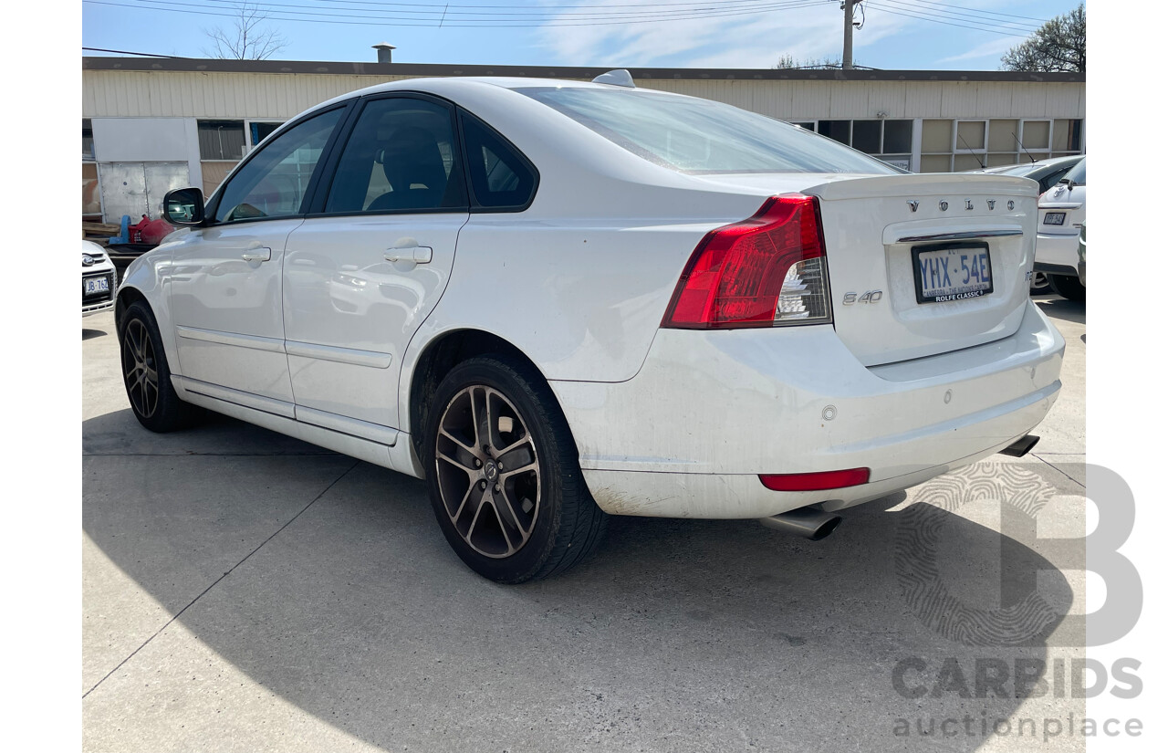 2/2012 Volvo S40 T5 Lifestyle MY12 4d Sedan White 2.5L