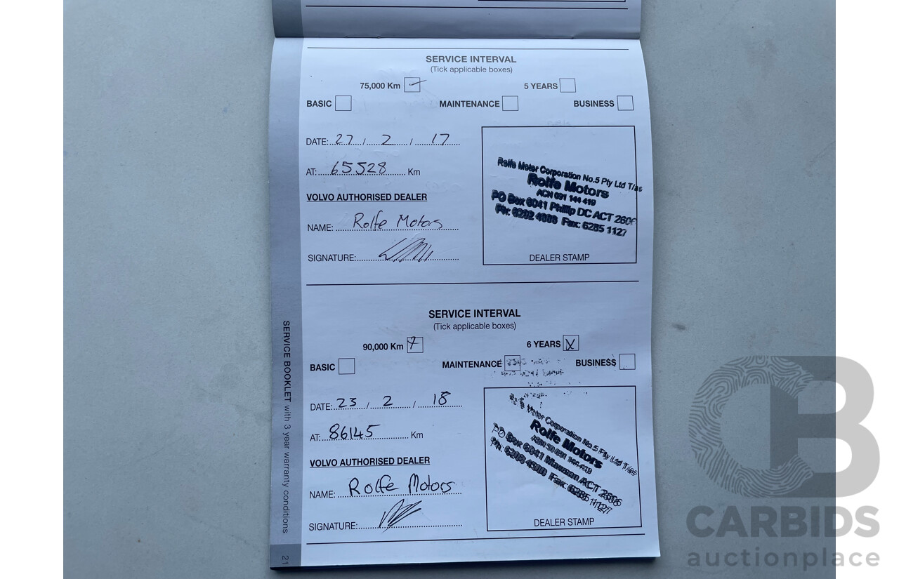 2/2012 Volvo S40 T5 Lifestyle MY12 4d Sedan White 2.5L