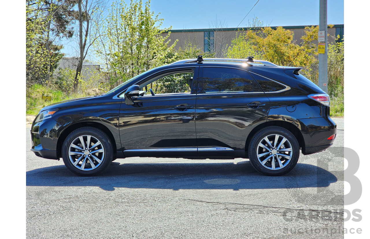 4/2013 Lexus RX450h Sports Luxury GYL15R MY13 4d Wagon Black 3.5L V6 Hybrid