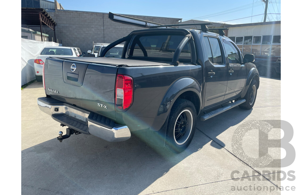 1/2008 Nissan Navara ST-X (4x4) D40 Dual Cab P/Up Grey 2.5L
