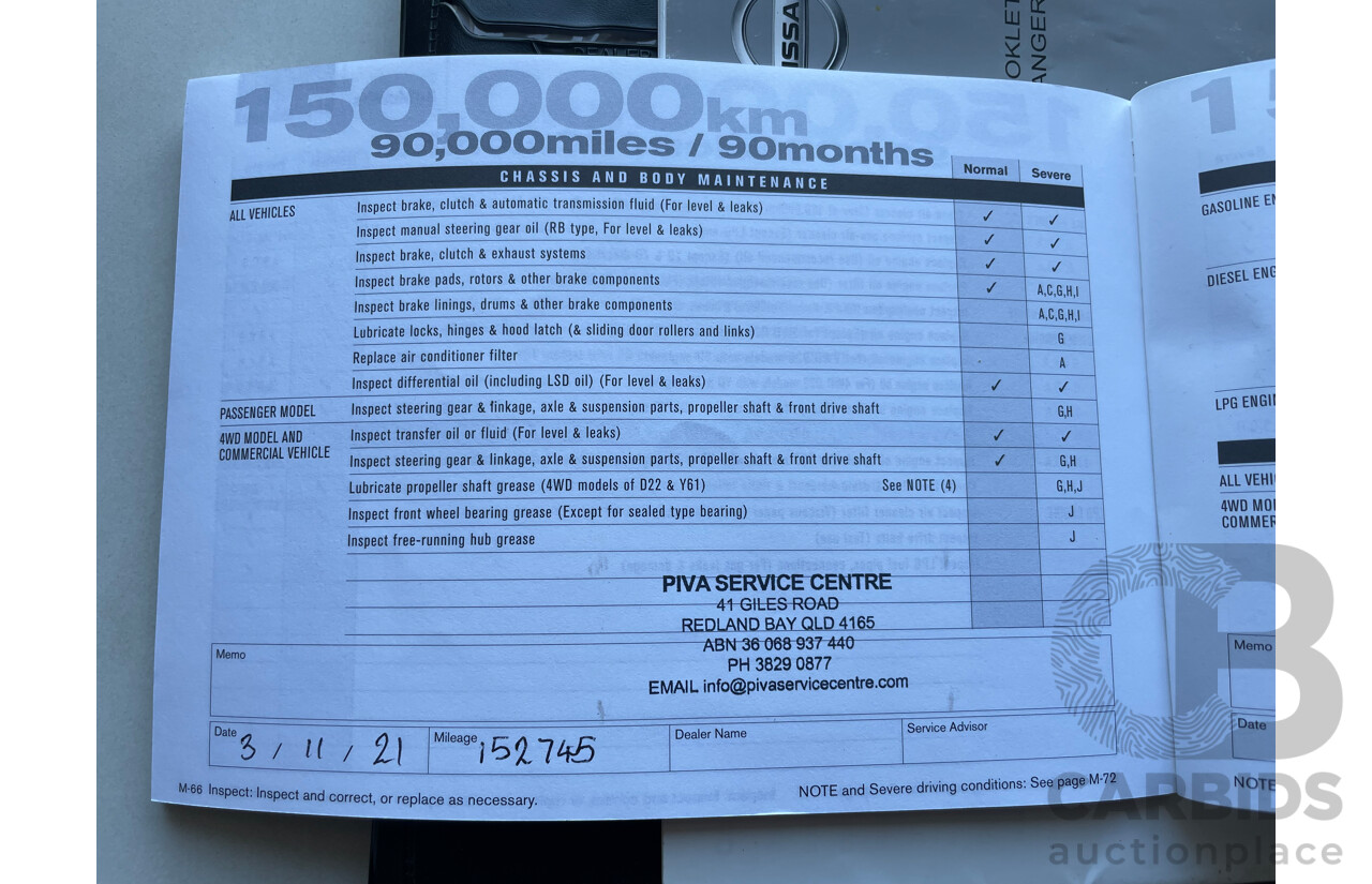 1/2008 Nissan Navara ST-X (4x4) D40 Dual Cab P/Up Grey 2.5L
