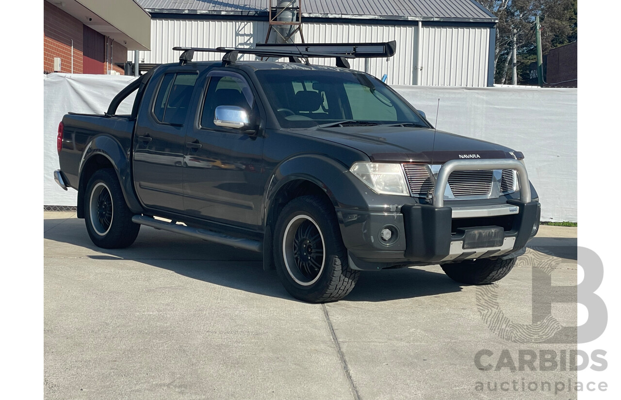 1/2008 Nissan Navara ST-X (4x4) D40 Dual Cab P/Up Grey 2.5L