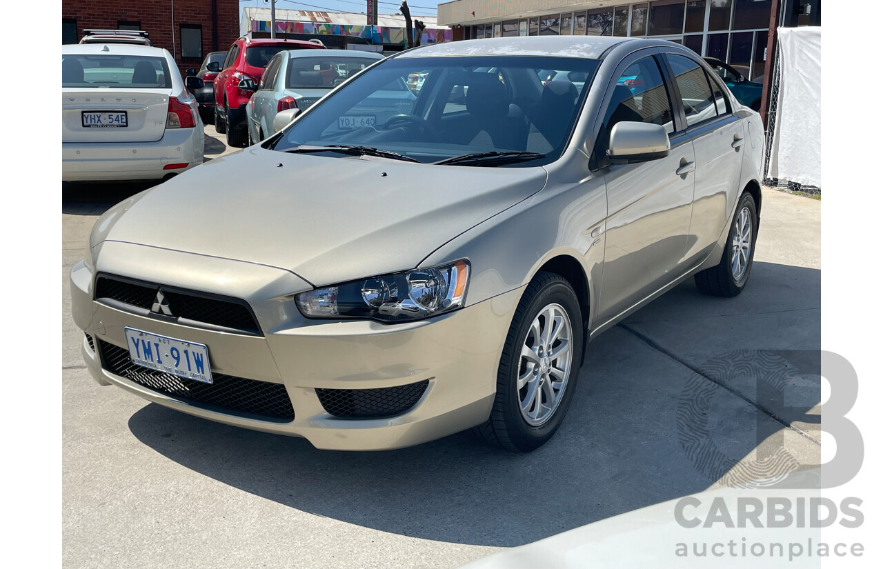 1/2010 Mitsubishi Lancer ES CJ MY10 4d Sedan Gold 2.0L