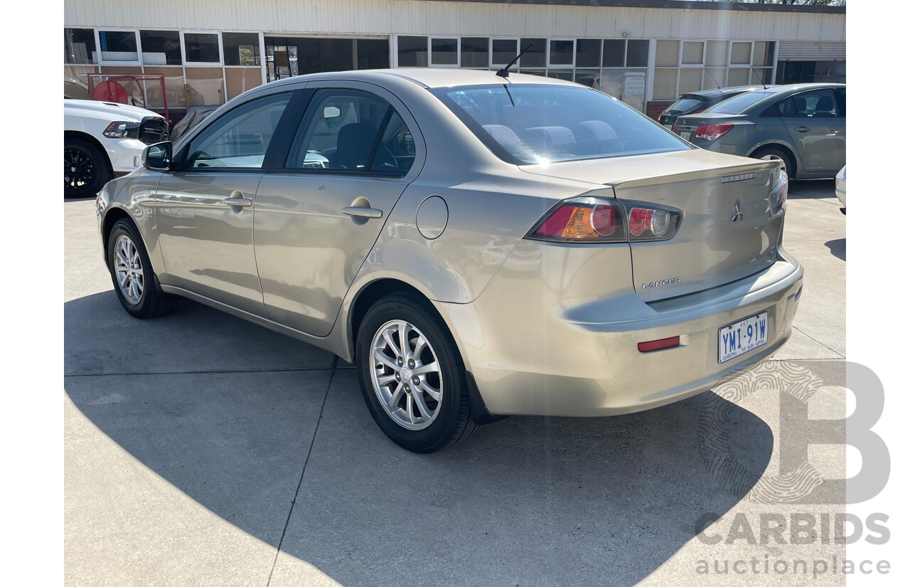 1/2010 Mitsubishi Lancer ES CJ MY10 4d Sedan Gold 2.0L