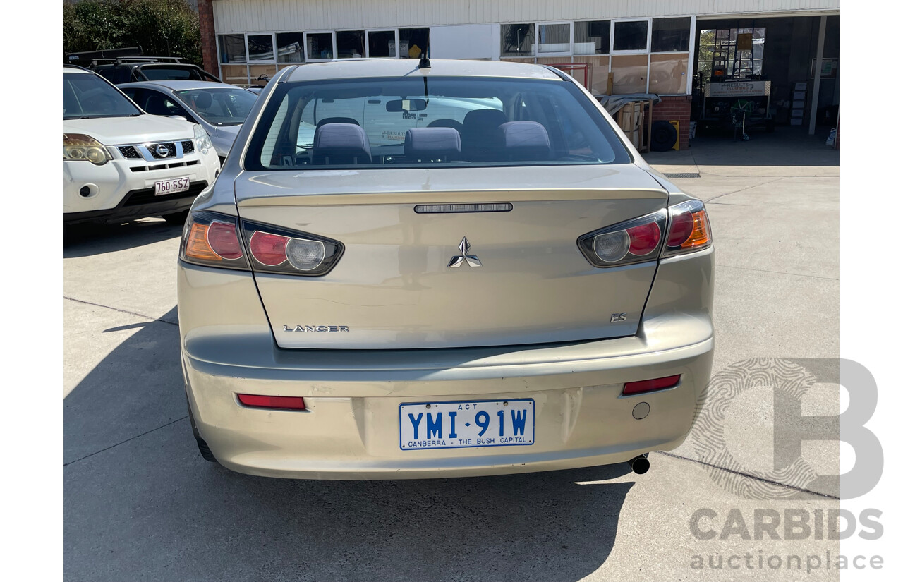 1/2010 Mitsubishi Lancer ES CJ MY10 4d Sedan Gold 2.0L