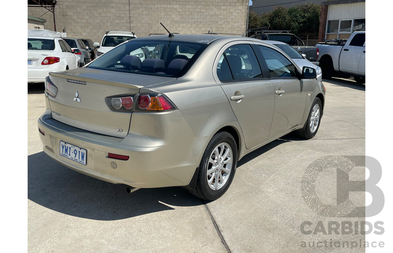 1/2010 Mitsubishi Lancer ES CJ MY10 4d Sedan Gold 2.0L