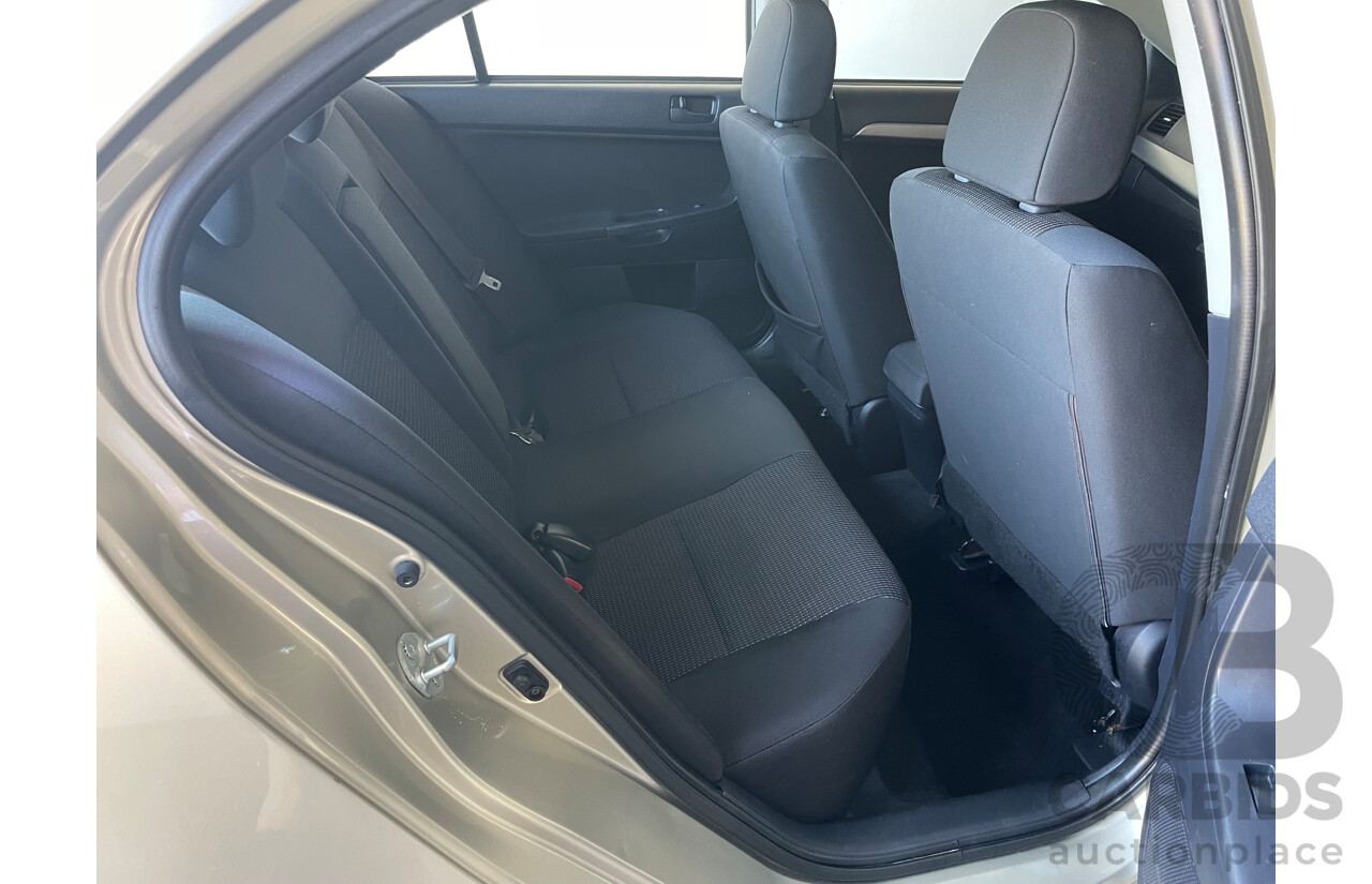 1/2010 Mitsubishi Lancer ES CJ MY10 4d Sedan Gold 2.0L