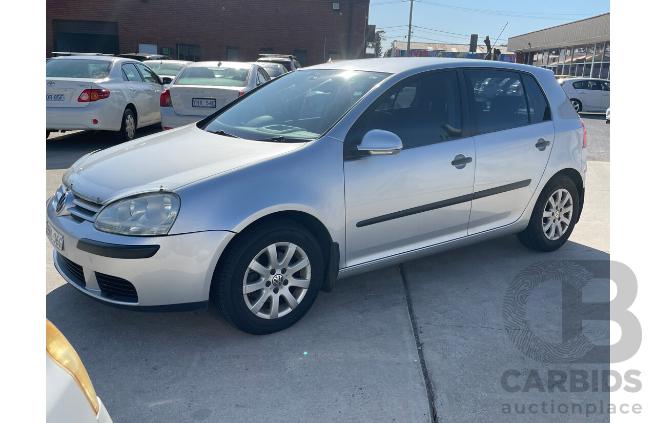 3/2007 Volkswagen Golf 1.9 TDI Comfortline 1K 5d Hatchback Silver 1.9L