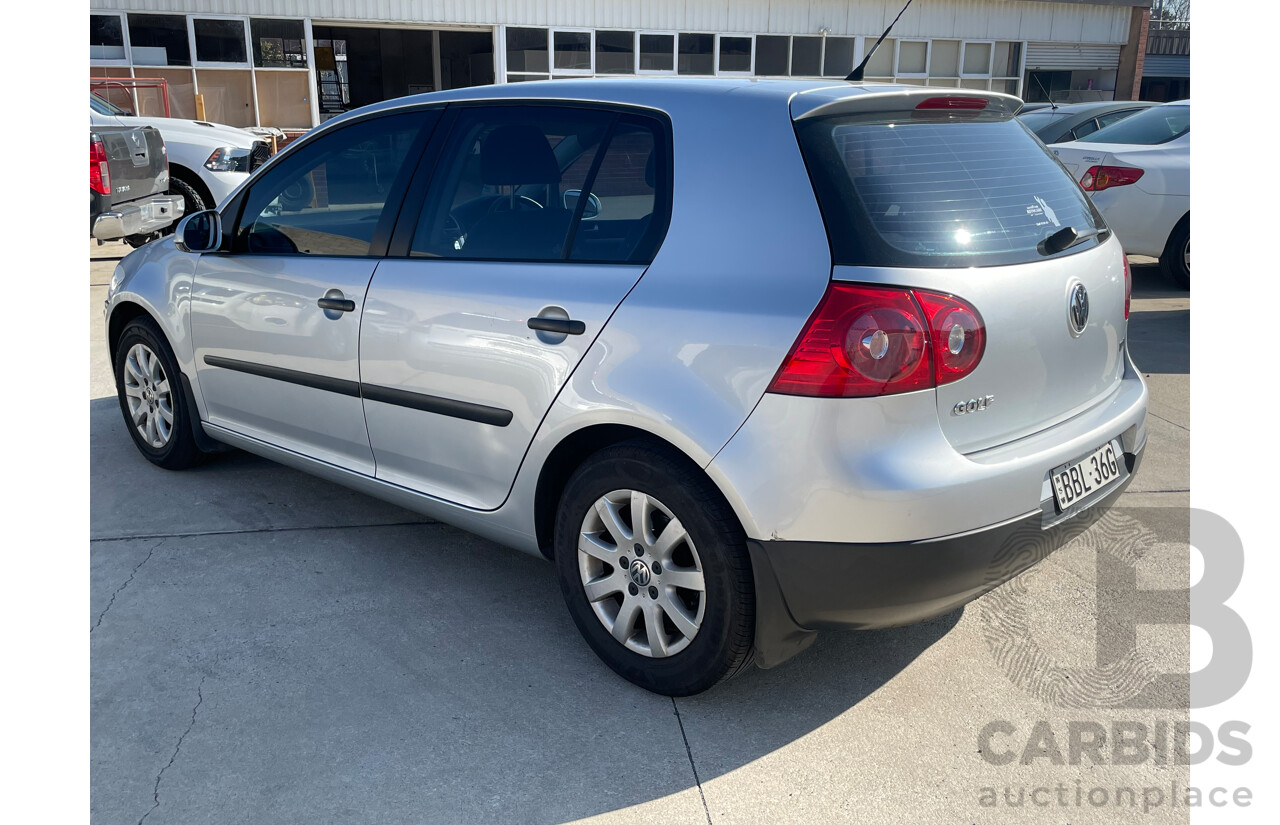 3/2007 Volkswagen Golf 1.9 TDI Comfortline 1K 5d Hatchback Silver 1.9L