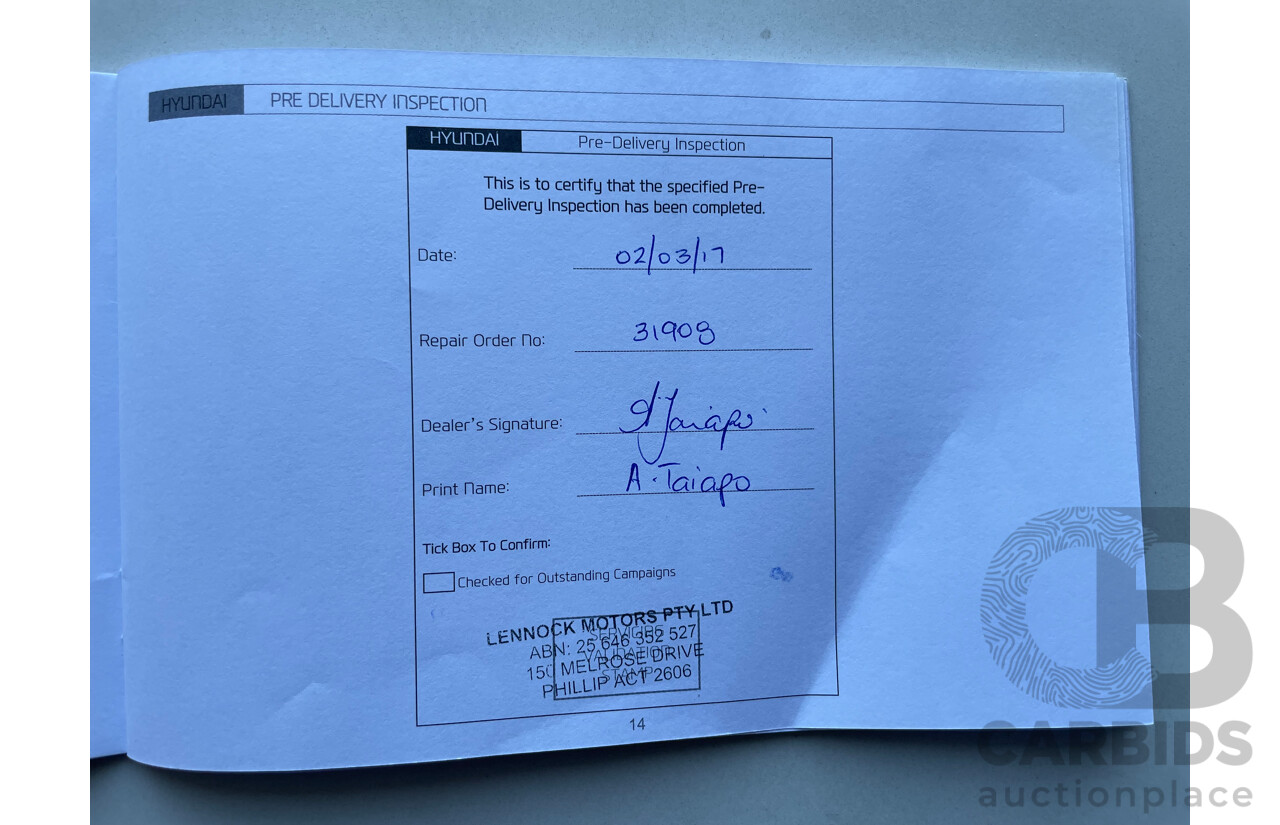 10/2016 Hyundai Accent Active RB 5d Hatchback White 1.6L