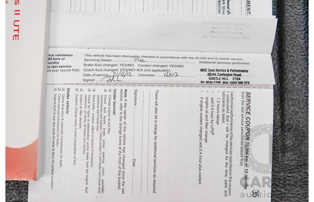 9/2010 Holden Commodore VE II SS-V Redline Utility White V8 6.0L