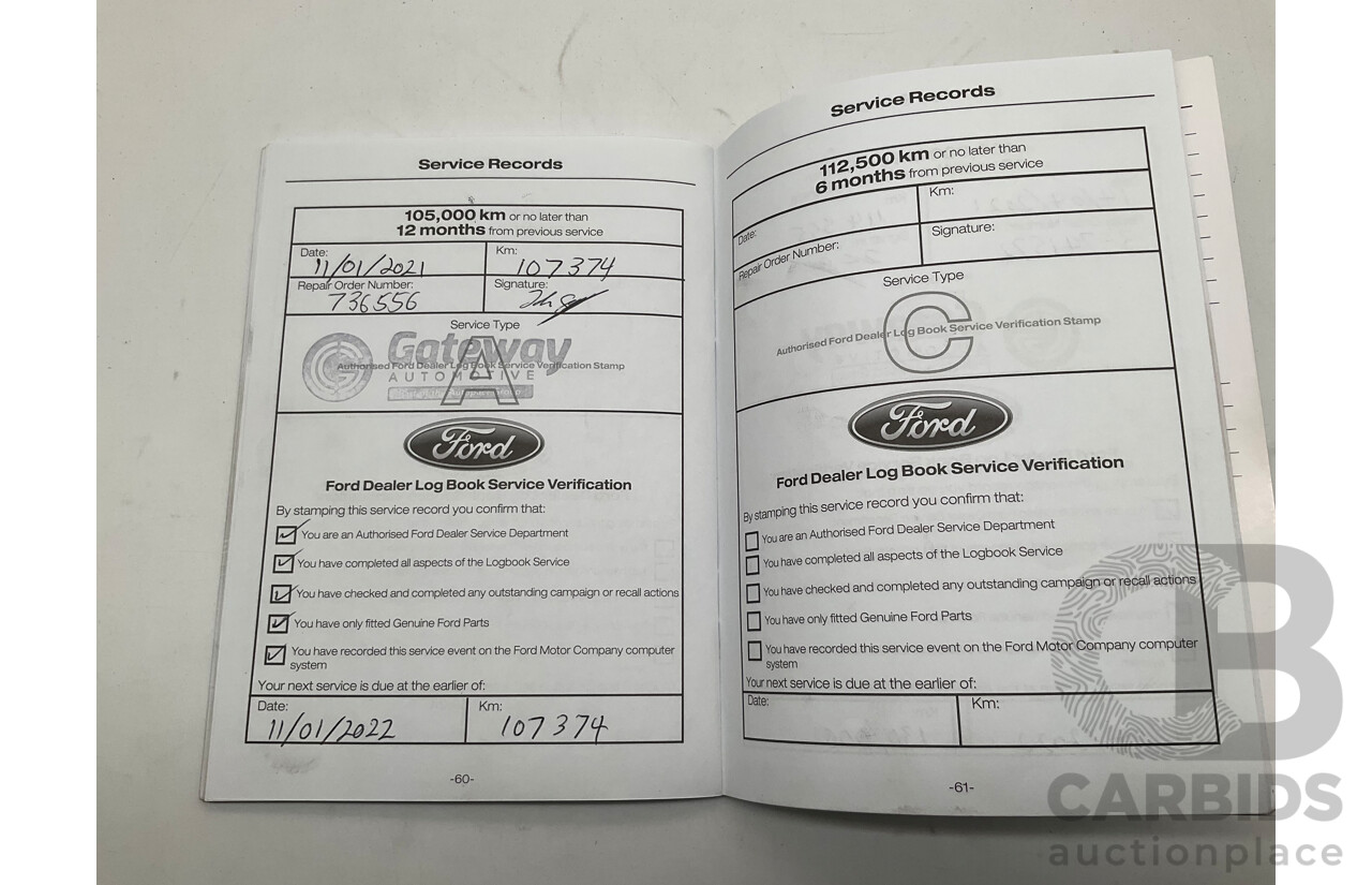 7/2017 Ford Everest Trend UA (4x4) 4d Wagon White Turbo Diesel 3.2L - 7 Seater