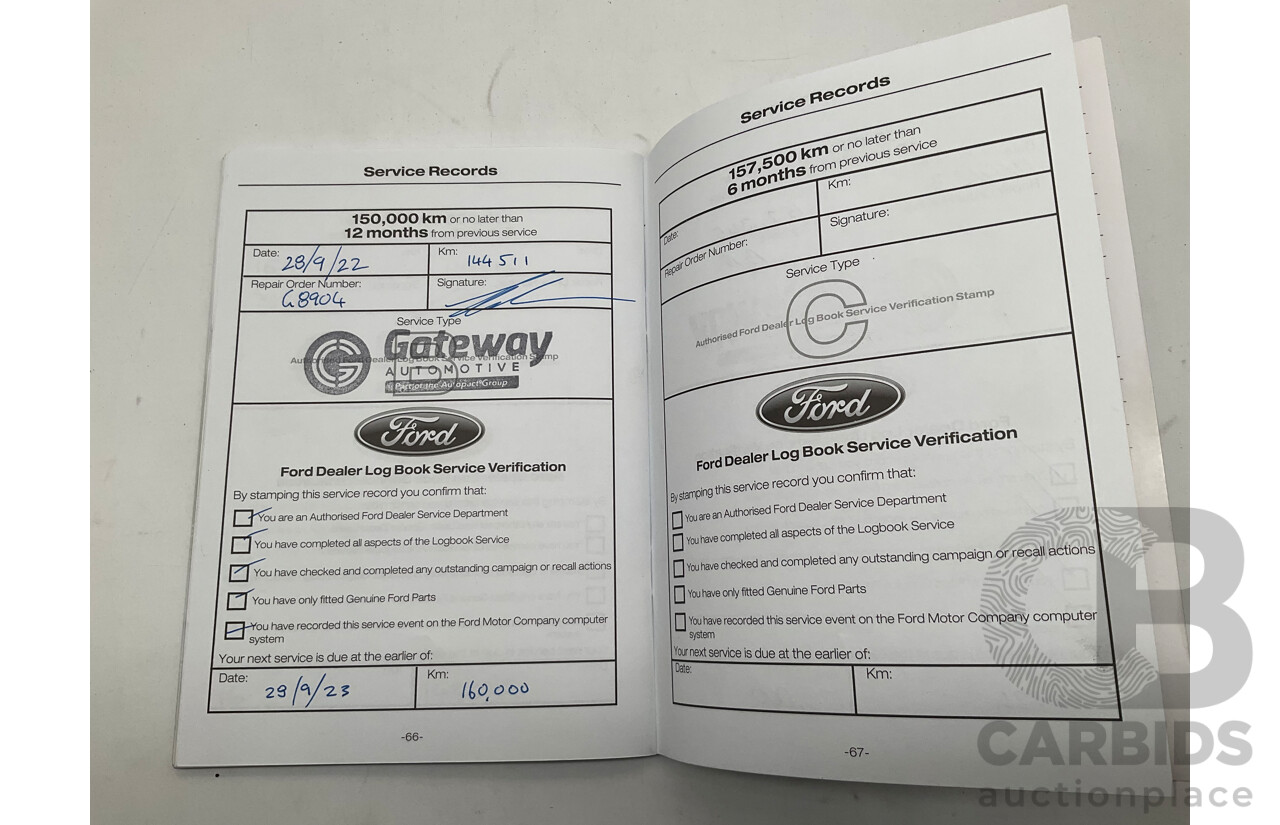 7/2017 Ford Everest Trend UA (4x4) 4d Wagon White Turbo Diesel 3.2L - 7 Seater