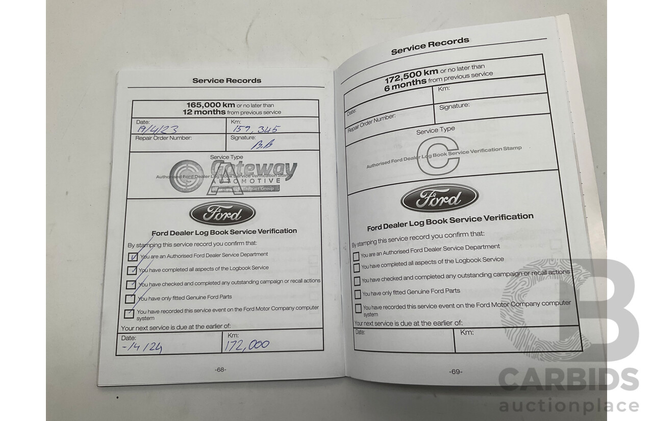 7/2017 Ford Everest Trend UA (4x4) 4d Wagon White Turbo Diesel 3.2L - 7 Seater