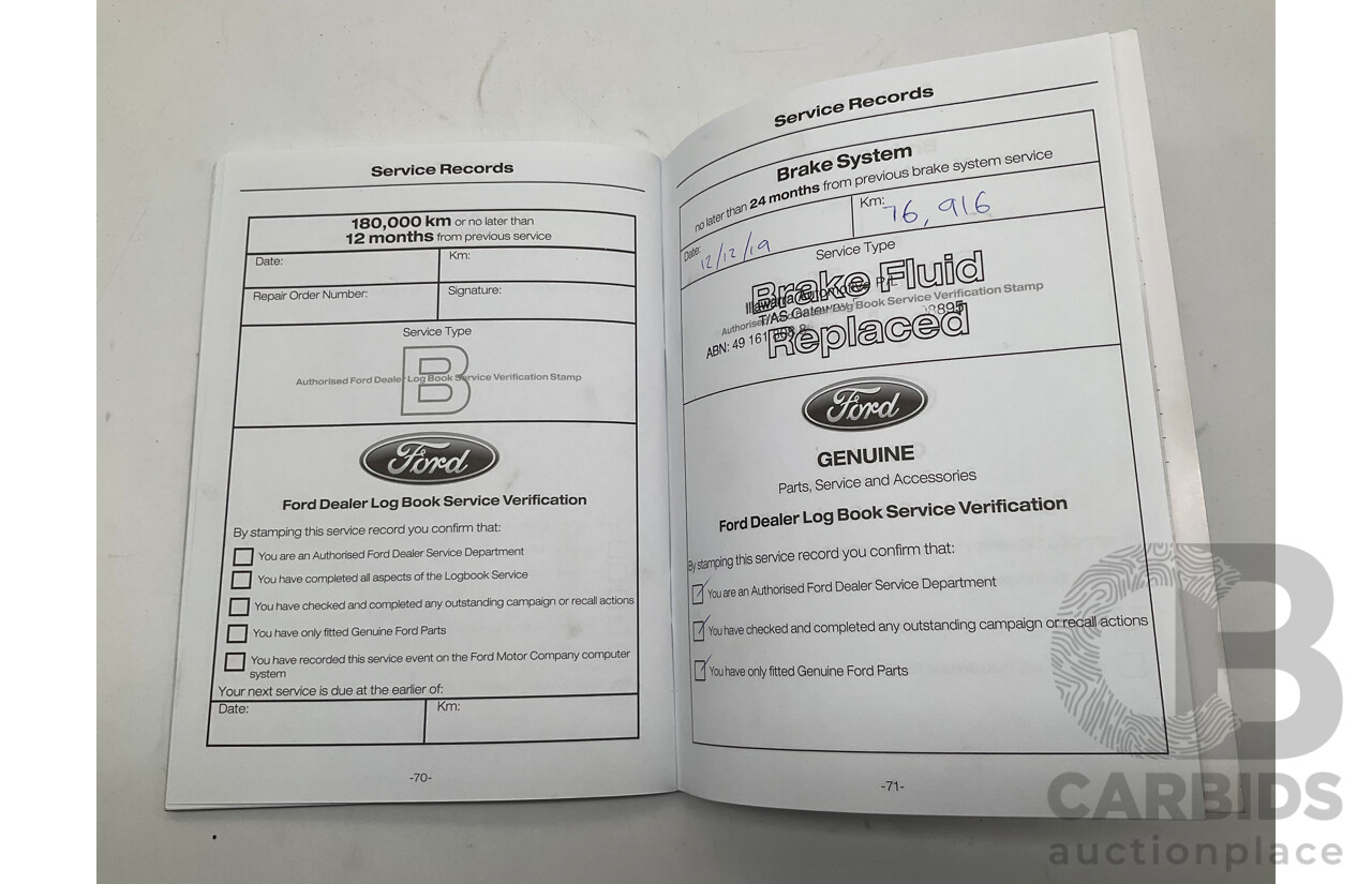 7/2017 Ford Everest Trend UA (4x4) 4d Wagon White Turbo Diesel 3.2L - 7 Seater