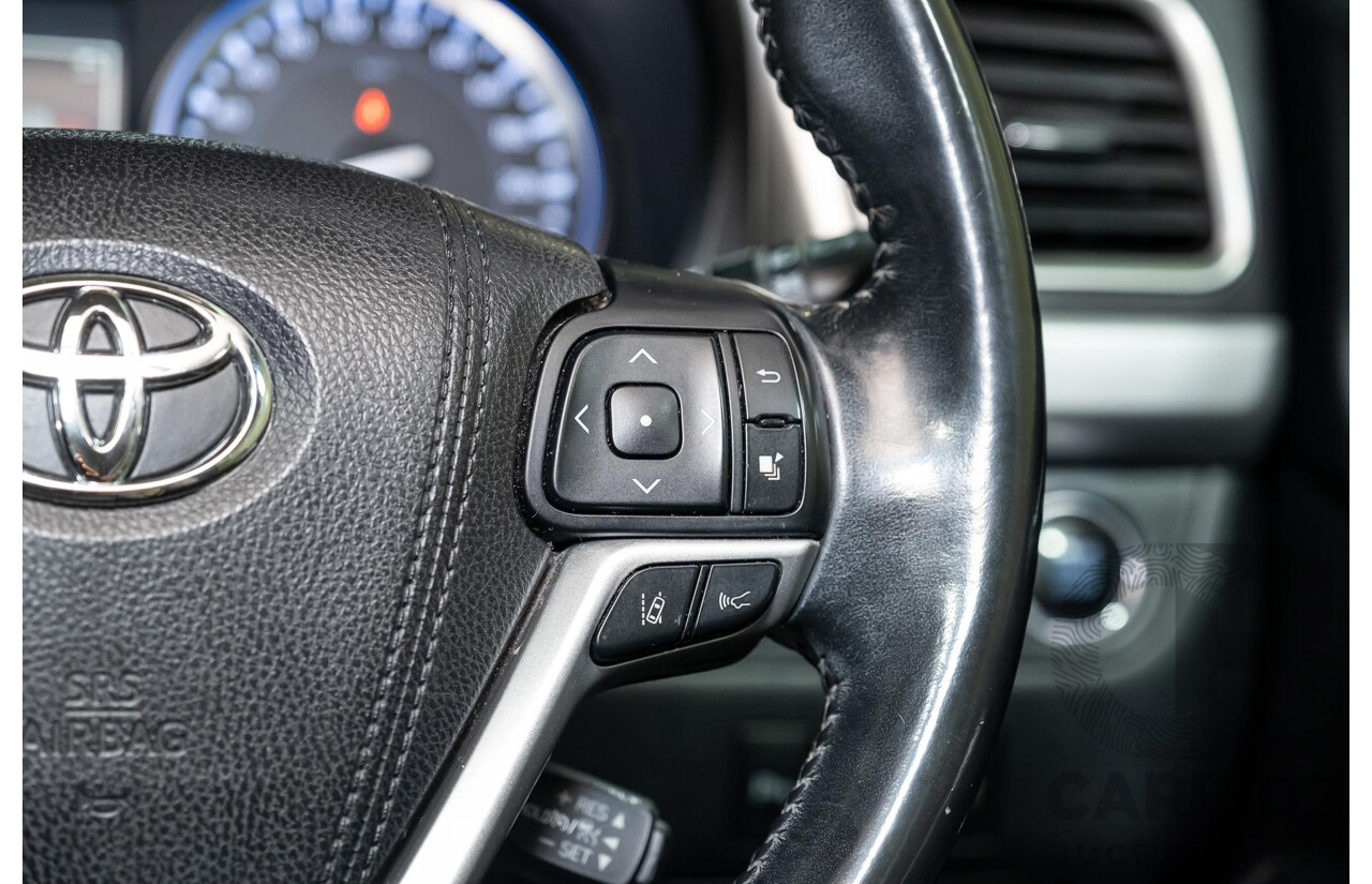 7/2017 Toyota Kluger Grande (4x4) GSU55R 4d Wagon Crystal Pearl White V6 3.5L