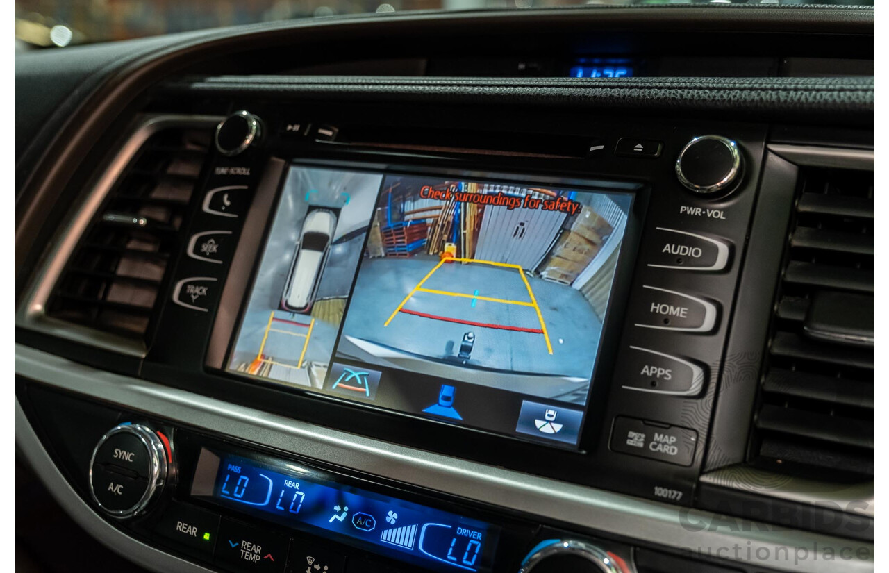 7/2017 Toyota Kluger Grande (4x4) GSU55R 4d Wagon Crystal Pearl White V6 3.5L