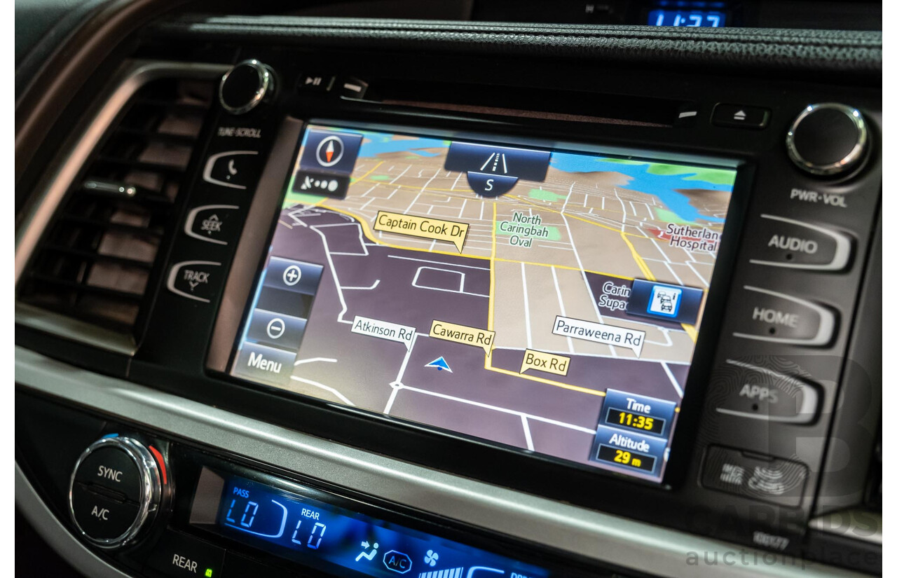 7/2017 Toyota Kluger Grande (4x4) GSU55R 4d Wagon Crystal Pearl White V6 3.5L