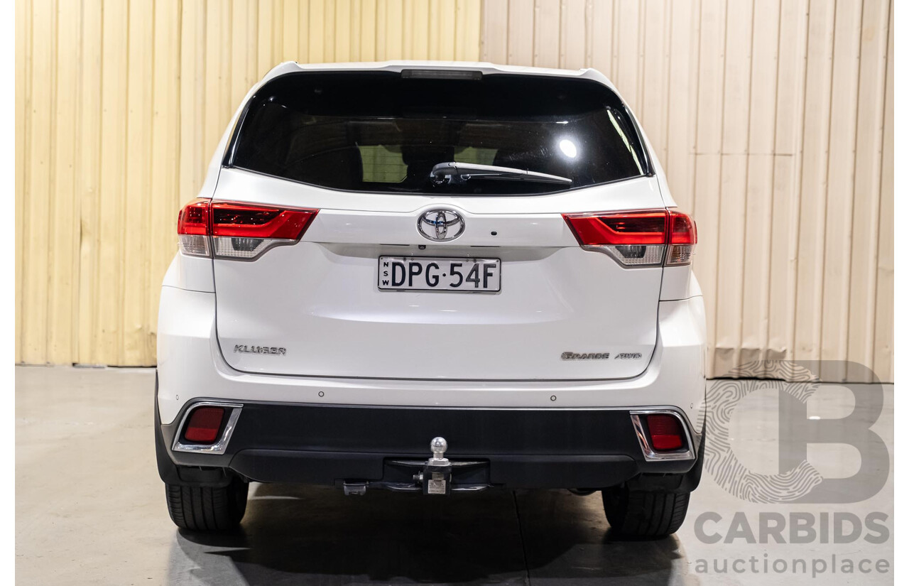 7/2017 Toyota Kluger Grande (4x4) GSU55R 4d Wagon Crystal Pearl White V6 3.5L